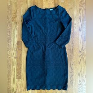 Julia Jordan Long Sleeve Black Midi Dress Size 8